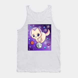 Cat astronaut Tank Top